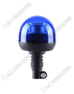 Gyrophare LED flash bleu sur tige flexible - CEA