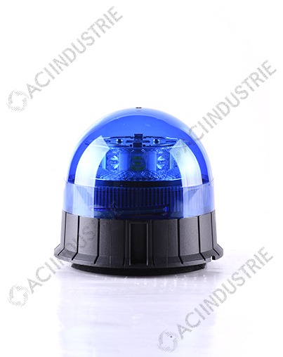 Gyrophare LED Simple étage 65mm bleu