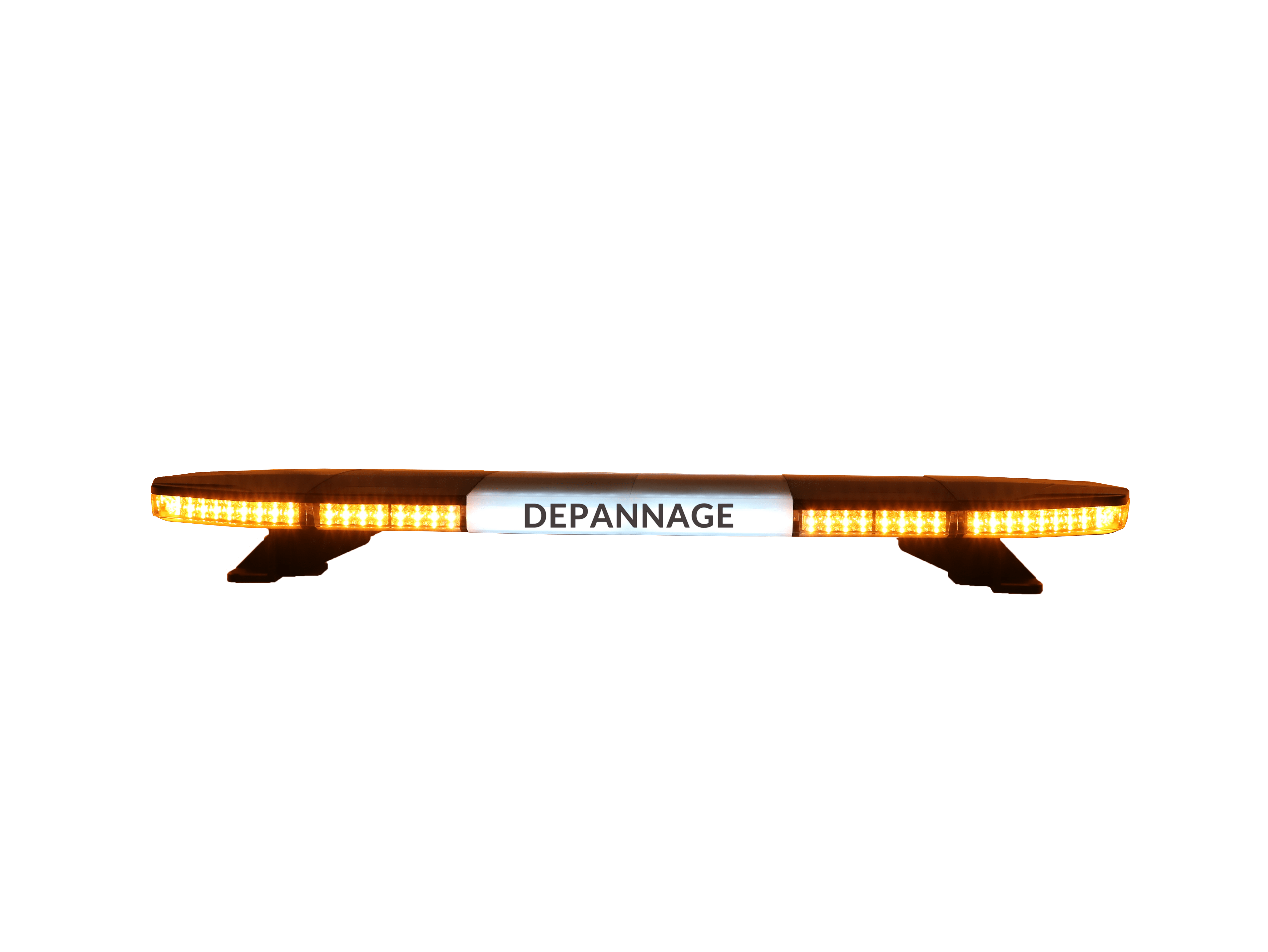 RAMPE LUMINEUSE ORANGE AVEC GYROPHARES LEDS - Les rampes lumineuses ( gyrophares